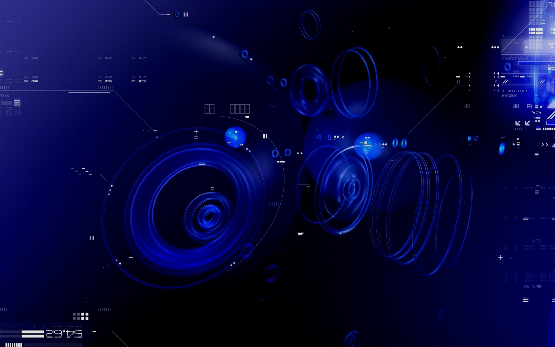 abstract tech blue bg